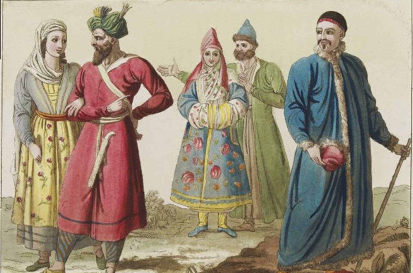 Одежда казанских татар в 16 веке